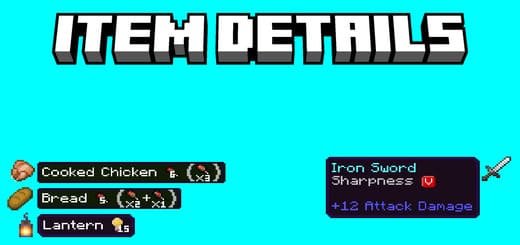 Textures: Description of items[1.21+] Minecraft PE / Bedrock [xfgiven_vers]