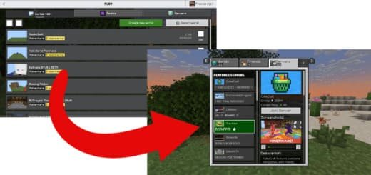 Textures: Old interface [1.21+] Minecraft PE / Bedrock [xfgiven_vers]