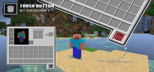 Resourcespac: Purge Button [1.21+] Minecraft PE / Bedrock [xfgiven_vers]