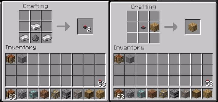 Крафт мины из мода для Майнкрафт ПЕ (Бедрок)
