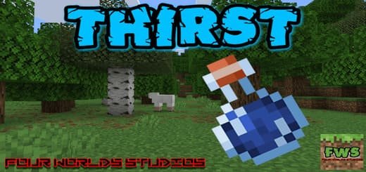 Mod: Thirst. [1.21+] Minecraft PE / Bedrock [xfgiven_vers]