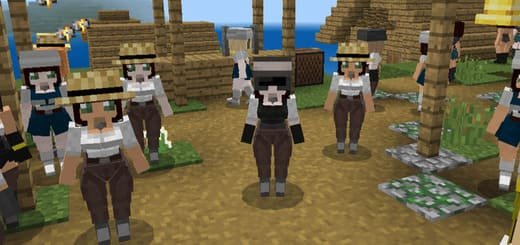 Textures: All the inhabitants of the girl [1.21+] Minecraft PE / Bedrock [xfgiven_vers]