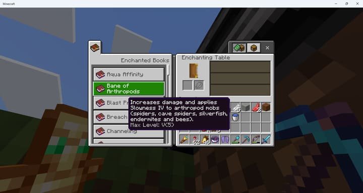 Расширенные рецепты в столе зачарований для Майнкрафт ПЕ (Бедрок)
