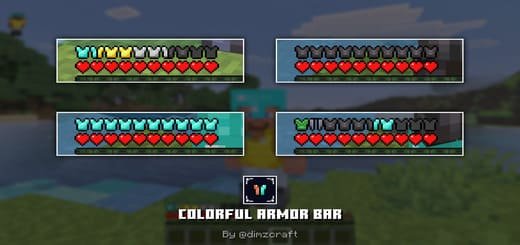 Improved armor icon mod for Minecraft PE (Bedrock)