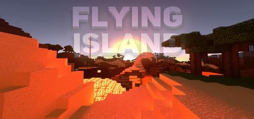 Map: Flying Islands [1.21+] Minecraft PE / Bedrock [xfgiven_vers]