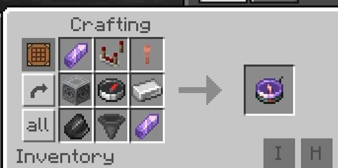 Biome Compass Crafting in Minecraft PE (Bedrock)