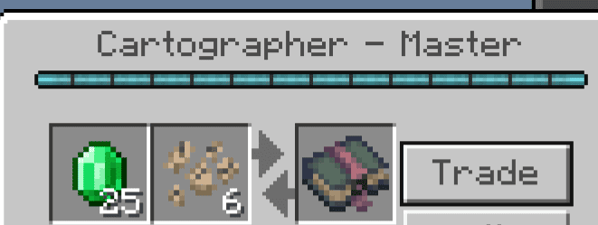 Торговля с Картографом на древнюю книгу в Майнкрафт ПЕ (Бедрок)