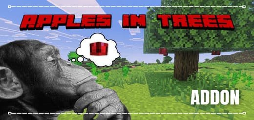 Mod: Apple trees [1.21+] Minecraft PE / Bedrock [xfgiven_vers]