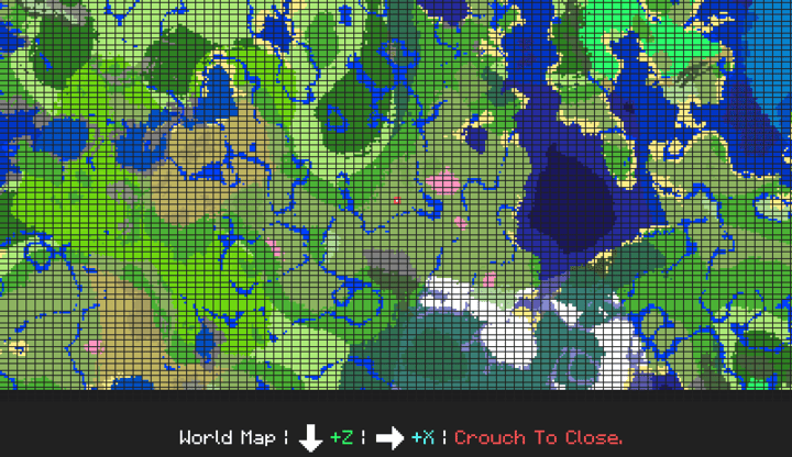 3D Map interface in Minecraft PE (Bedrock)