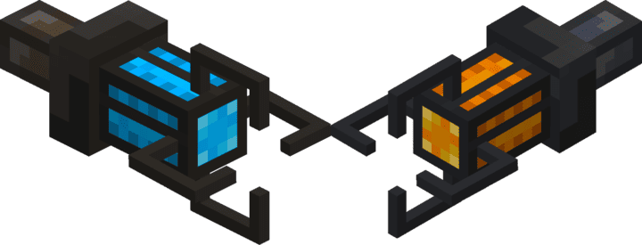 Types of Gravity Guns in Minecraft PE (Bedrock)