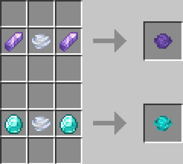 Amethyst tornado from the mod in Minecraft PE (Bedrock)