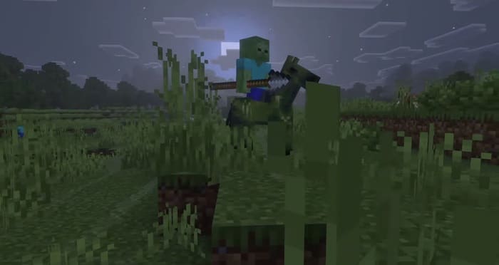 Zombie horse in Minecraft