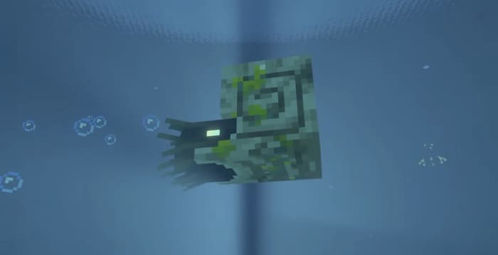 Zombie nautilus in Minecraft