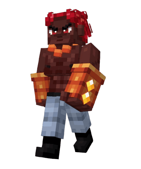 Tank from the RPG Party mod in Minecraft PE (Bedrock)