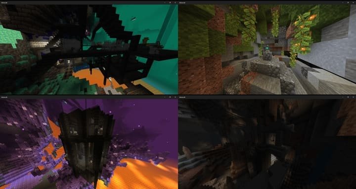 New underground structures in the Minecraft PE (Bedrock) mod