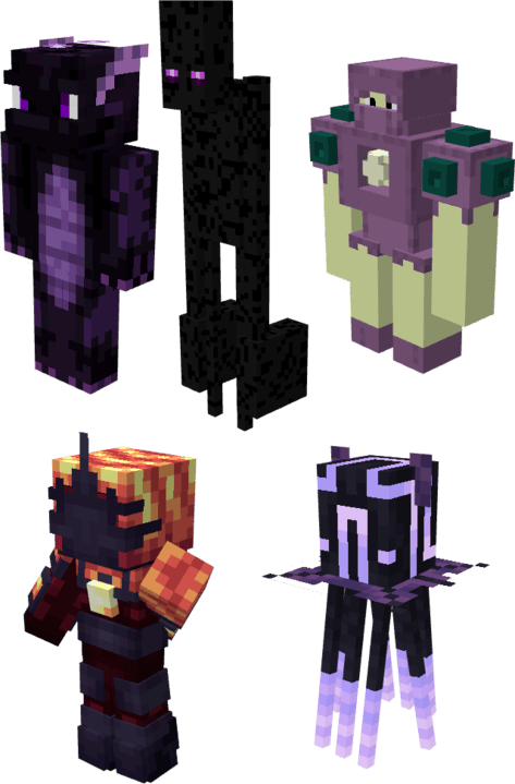 Dragonfolk City and its guardians in Minecraft PE (Bedrock)