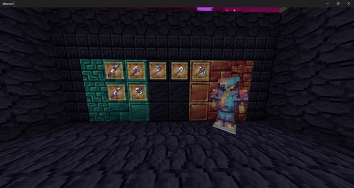 Unique End world artifacts in Minecraft PE (Bedrock)
