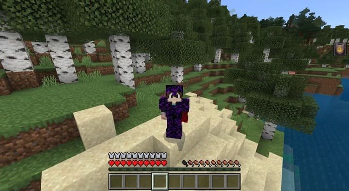 Сет обсидиановой брони из мода Каменная броня для Майнкрафт ПЕ (Бедрок)