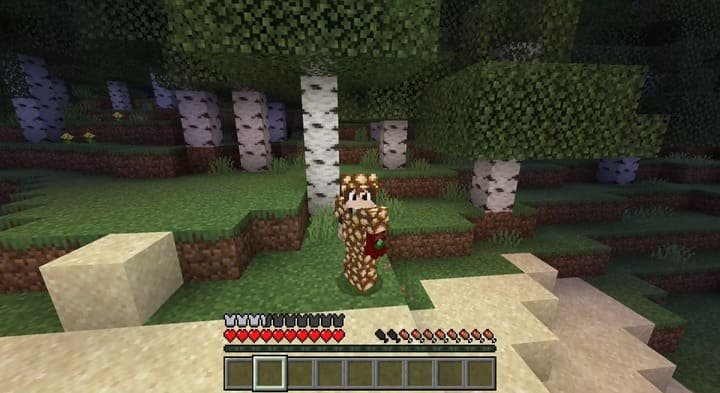 Сет светокаменной брони из мода Каменная броня для Майнкрафт ПЕ (Бедрок)