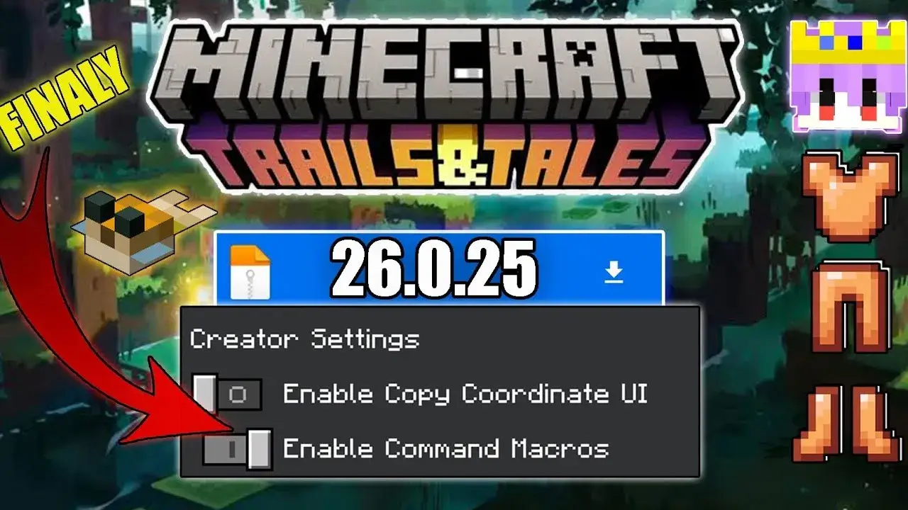 Minecraft PE (Bedrock) 26.0.25 — Beta and Preview